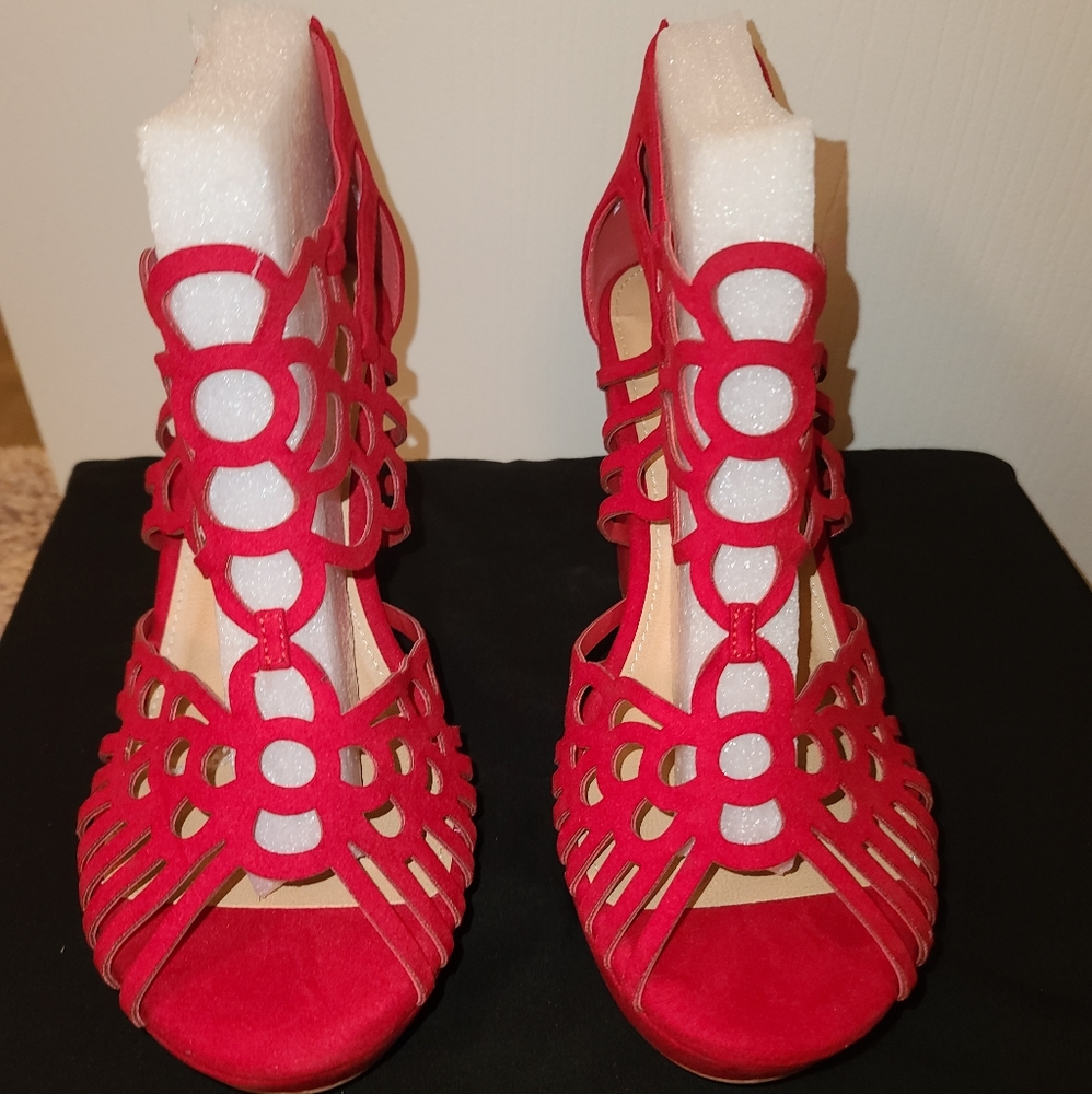 Torrid Red Wedges